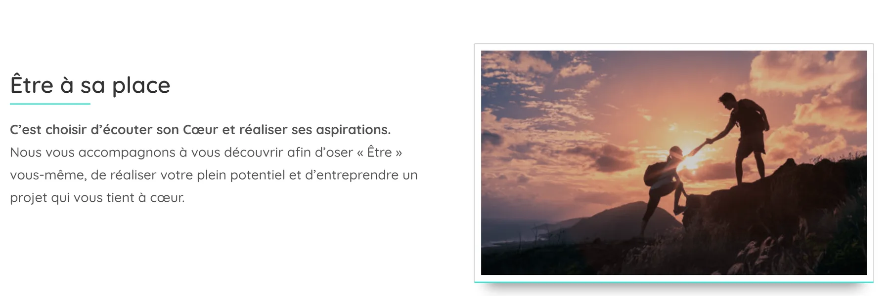 Être à sa place