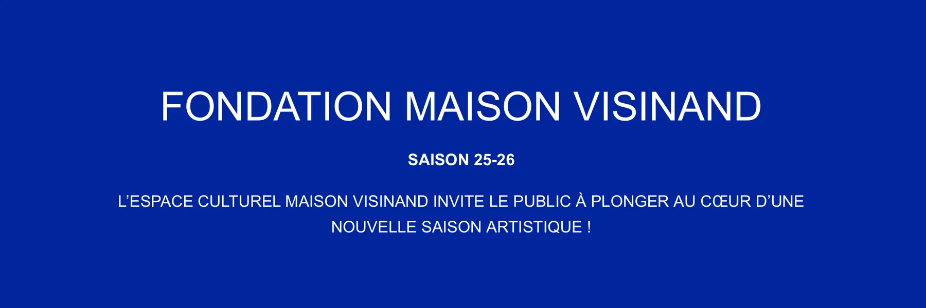 Espace Culturel Maison Visinand